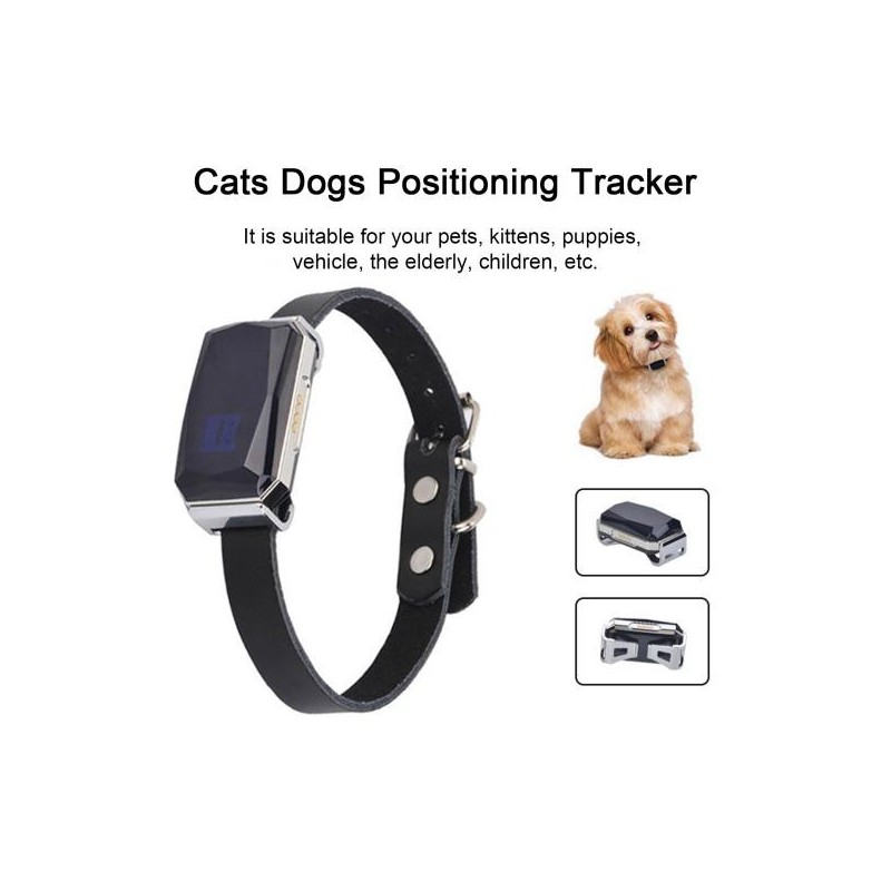 Pet Tracker Vibration Einstellbare Alarm Push Hals Umfang Informationen Katzen Licht Anzeige Tracker Hunde Kragen Smart