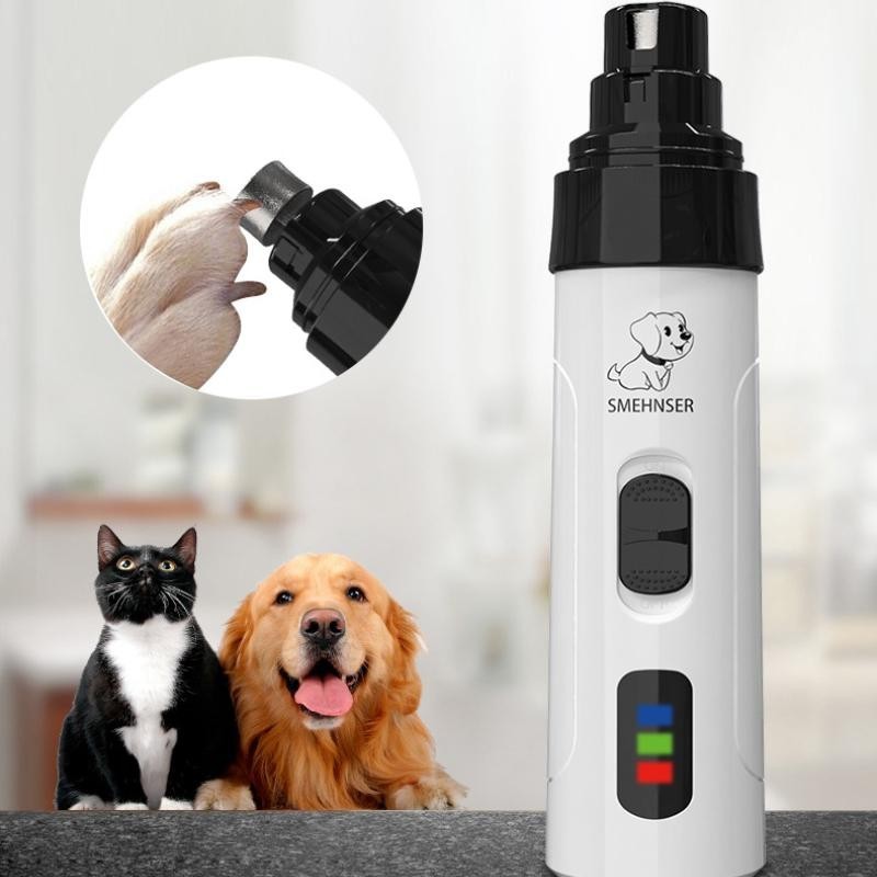 Elektrischer Nagelknipser für Haustiere, Nagelschleifer für Hunde und Katzen, wiederaufladbar über USB, leiser Trimmer für Ka