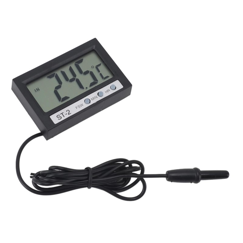 Autothermometer, digitales, genaues internes externes Dual-Temperatur-Aquariumthermometer für den Kühlschrank