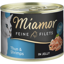 Miamor Filets in Jelly Dose 185g - Thunfisch+Shrimps