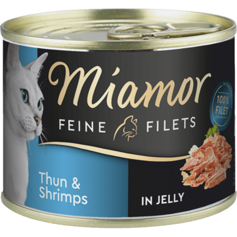 Miamor Filets in Jelly Dose 185g - Thunfisch+Shrimps