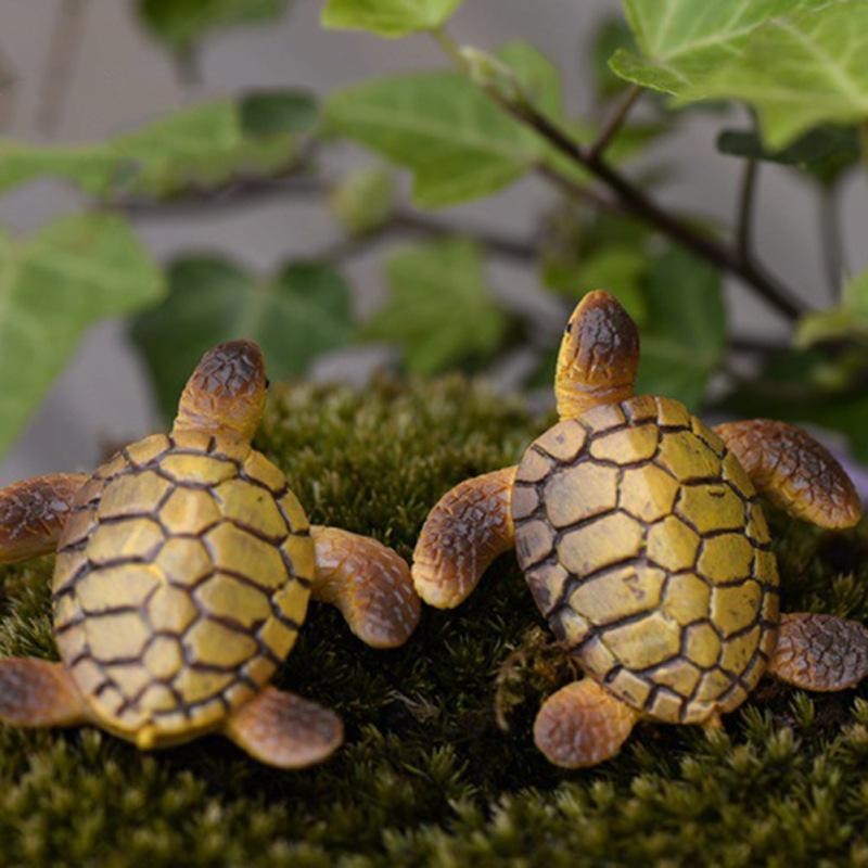 Mini-Schildkröte-Modell, Kunstharz-Ornamente, feine Verarbeitung, Layout-Requisite, Aquarium-Landschaft