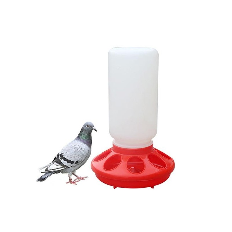 2Pcs 1L Chicken Feeder Convenient Easy to Clean Bird Feeder Reusable Poultry Food Water Feeder for