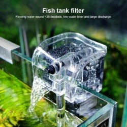 Aquarium Filter Externe hängende dünne Aquarium Filter Wasserfall Tauchsauerstoff Aquarium Filterpumpe