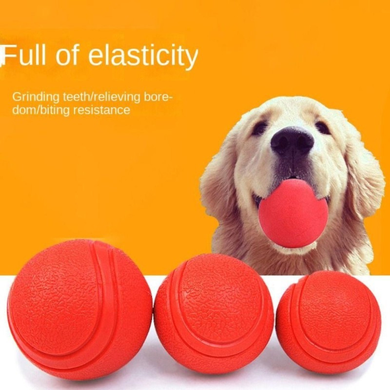 Hundetraining Hund Kauspielzeug Solide Bouncing Balls Mode Haustier Molar Gummiball