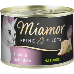 Miamor Filets Naturelle Dose 156g - Huhn+Schinken