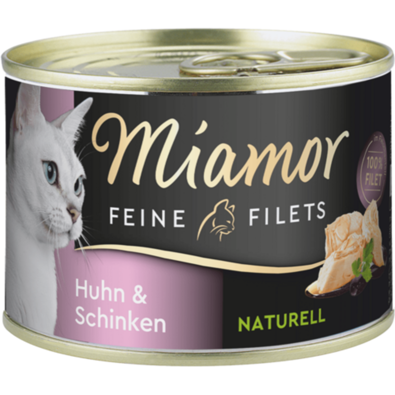 Miamor Filets Naturelle Dose 156g - Huhn+Schinken