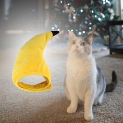 Banana Katze Kostüm Hut Party Cap Zubehör Mode weiche Haustier Ohren warme Hüte Geburtstag Geschenk Foto