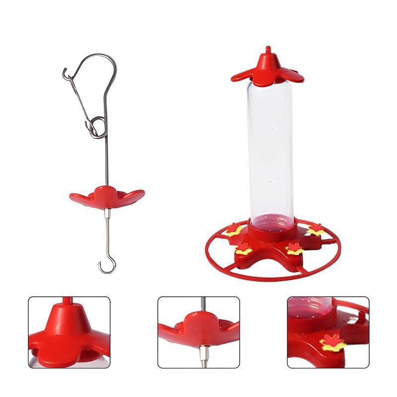 Outdoor Hanging Hummingbird Drinker Bird Feeder Drinker Anti-Ants Leakproof Easy To Clean Outdoor Garden Decoration