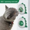 Katzenminze-Ball, 360 drehbares Ballspielzeug, wandmontierte Katzenminze, biologisch, essbar für Katzen, Katzenminze zur Zahn