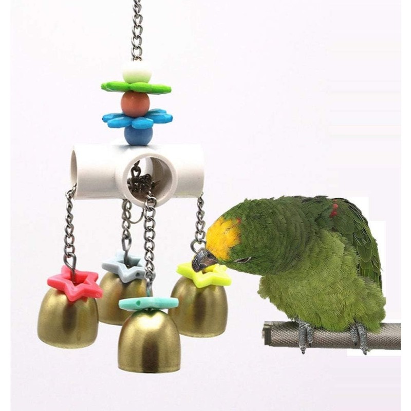 Vogelglocken-Spielzeug mit süßem Klang für Papageien, Sittiche, Nymphensittiche, Conures, Aras, Edelpapageien, Graupapageien,