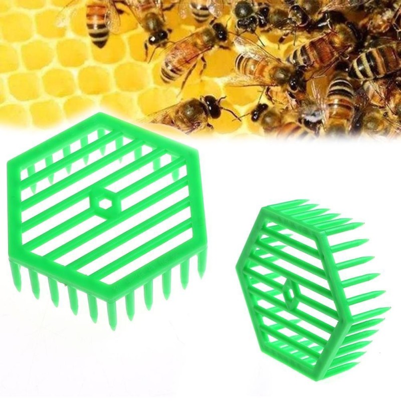 Bienenzucht Kunststoff Bienenkönigin Käfig Marker Clip Bienensammler N1W8 Q3R3 I7H7 T1H S7R7