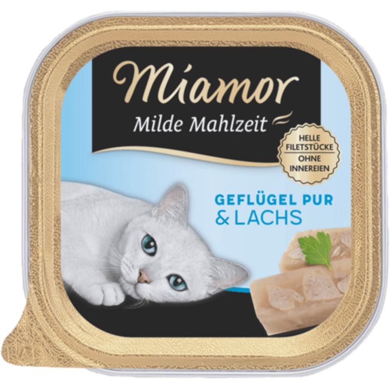 Miamor Milde Mahlzeit Schale 100g - Geflügel+Lachs