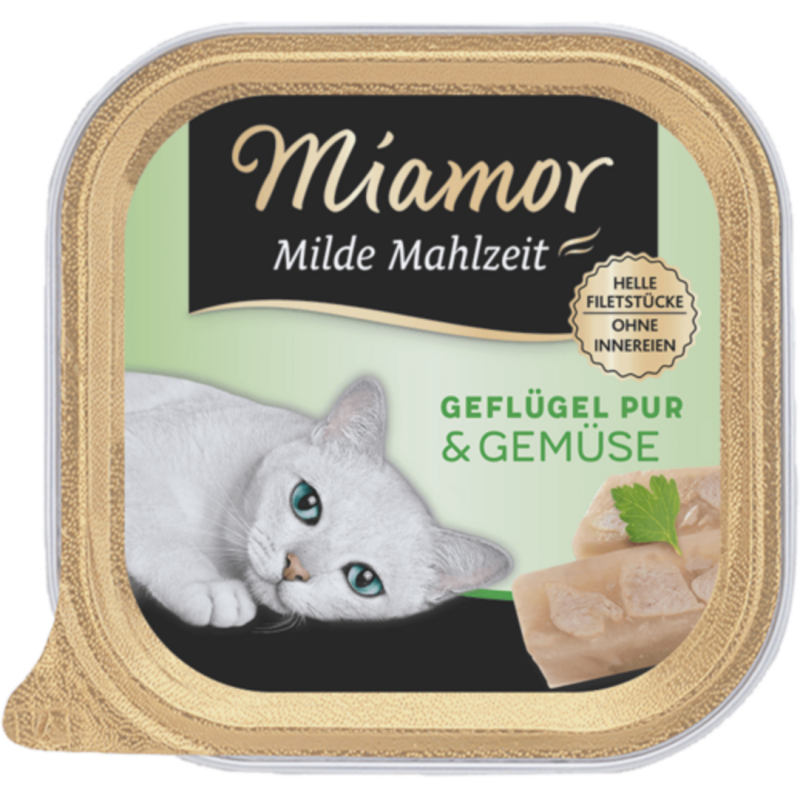 Miamor Milde Mahlzeit Schale 100g - Geflügel+Gemüse