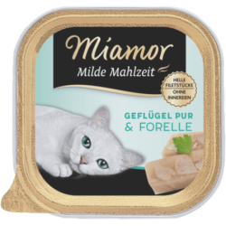 Miamor Milde Mahlzeit Schale 100g - Geflügel+Forelle