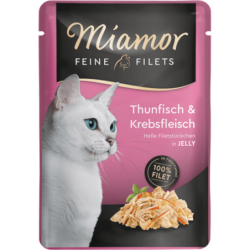 Miamor Filets im Frischebeutel 100g - Thunfisch+Krebs