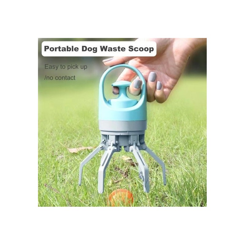 Yousheng Dog Pooper Scooper No-Touch Handheld Doggy Poop Scooper with Bag Dispenser Portable Pet Waste Pick-up Cleaner