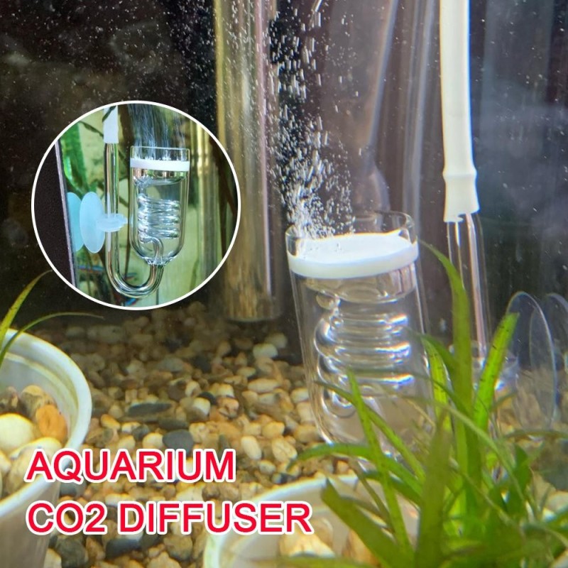 Glastank Blasenreaktor DIY Magnetregler mit Saugnapf Aquarium CO2 Diffusor Moos CO2 Zerstäuber