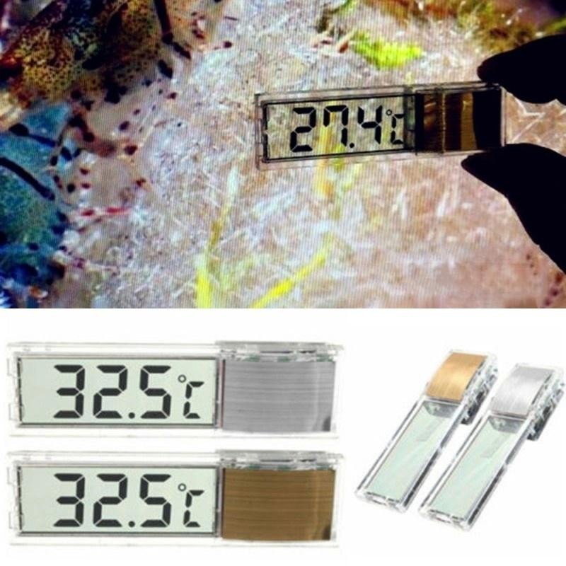 LCD 3D Digitale elektronische Temperaturmessung Aquarium Temp Meter Aquarium Thermometer