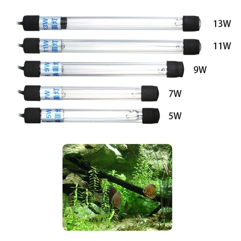 Aquarium UV-Licht Sterilisation Lampe Tauch Uv Sterilisator Wasser Für Aquarium Dis D2Y9