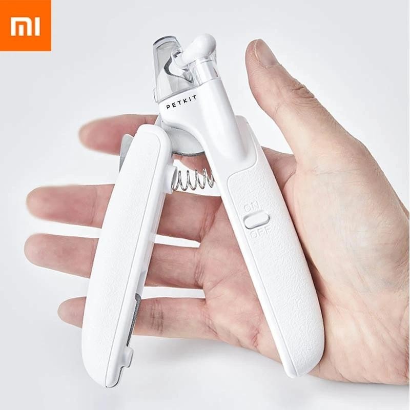 Xiaomi PETKIT Haustier Hund Katze Nagelknipser Schere Haustier Nagel Zehen Krallenknipser Schere Katze Nagelknipser mit LED-L