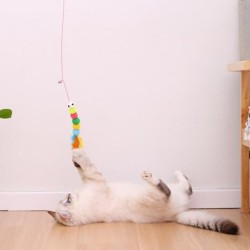 Katzen-Hängespielzeug mit Plüsch-Zubehör, Übungstraining, Selbstheilungsspielzeug, zum Aufhängen an der Tür