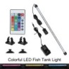 Aquarium Tauchlampe Aquarium Lichtleiste Aquatische Luftblasenlichter Wasserdichte Fernbedienung 28 cm 48 cm 5050 RGB LED 16