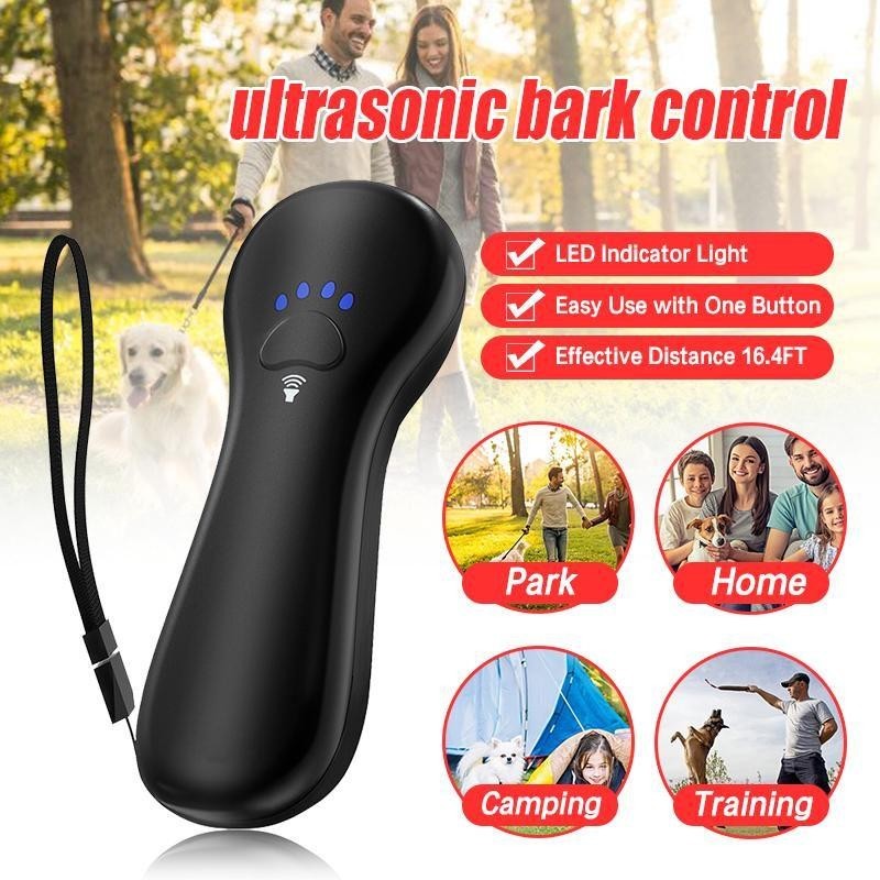 Handheld LED Ultraschall Anti-Bark Aggressive Dog Pet Repeller Bellen Stopper Abschreckung Zug