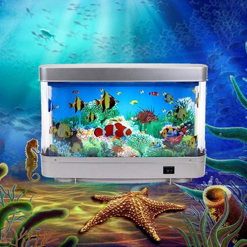 Mit Schalter Künstliche Fisch Tank Lampe Aquarium Dekorative Nacht Licht Schlafzimmer