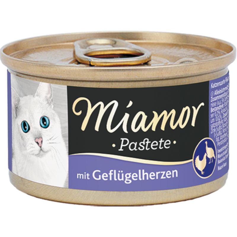 Miamor Pastete Dose 85g - Geflügelherzen