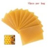 10Pcs Gelb Waben Foundation Bee Hive Wachs Rahmen Bienenzucht Ausrüstung Blatt