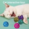 5 Pcs Katze Ball Spielzeug Shiny Scratch-beständig Kreative Haustier Katze Kätzchen Pailletten Ball Spielzeug