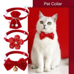 Pet Accessories Adjustable Exquisite Workmanship Festive Prevent Suffocation Red Photograph Prop Velvet New