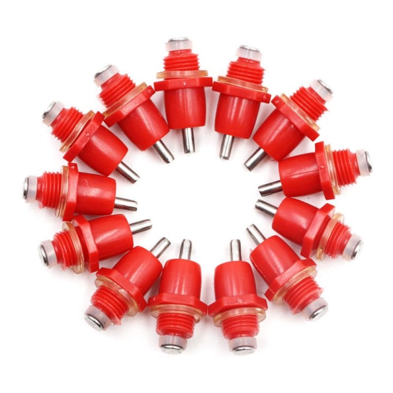 20 PCS Automatic Chicken Water Nipple Drinker Feeders Poultry Hen Screw Style