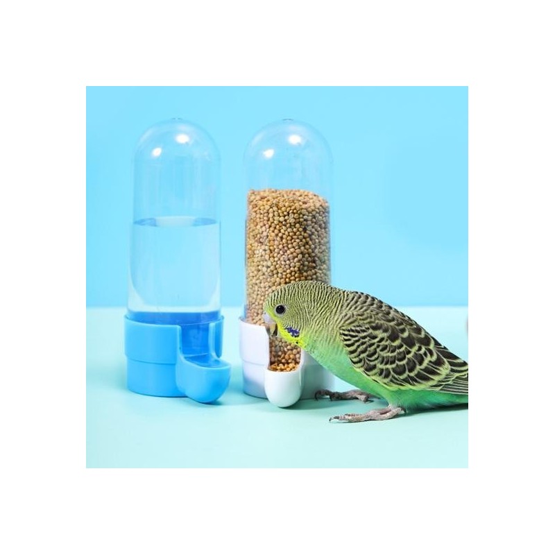 Vogel Wasser Feeder Große Kapazität Splash Proof Transparent Container Pet Papagei Hängen