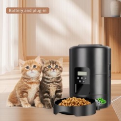 2l-Taste USB-Automatischer Futterspender für Haustiere Smart Cat Feeder Dog Slow Food Dispenser mit Timer Haustierfütterung H