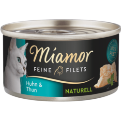 Miamor Filets Naturelle Dose 80g - Huhn+Thunfisch