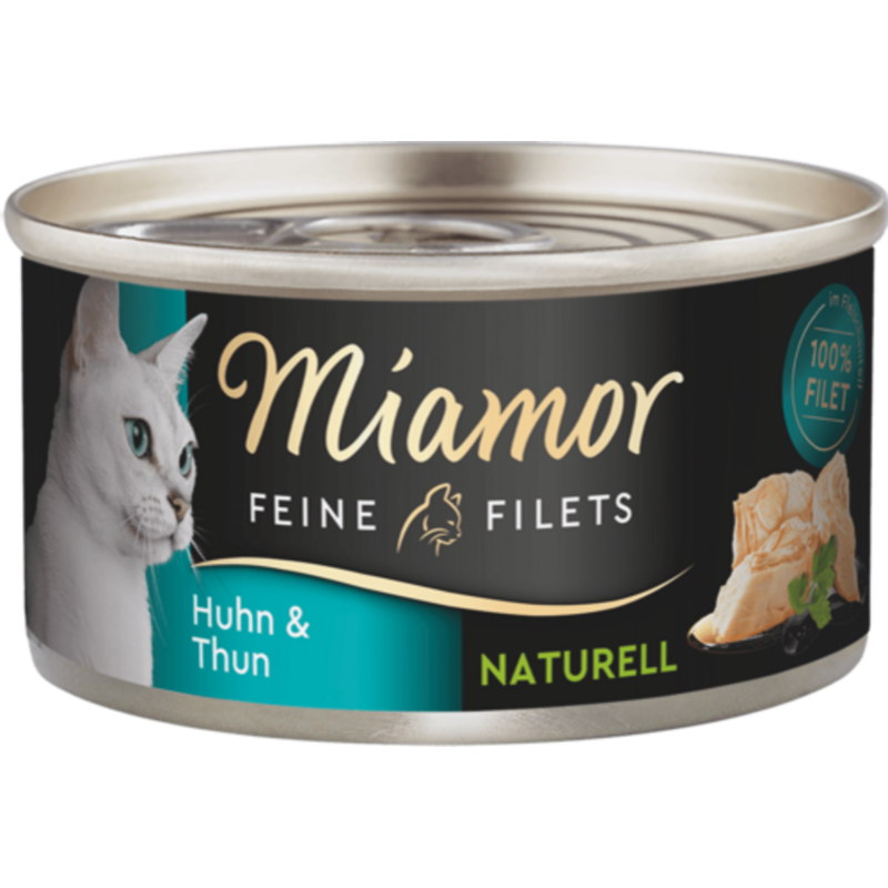 Miamor Filets Naturelle Dose 80g - Huhn+Thunfisch