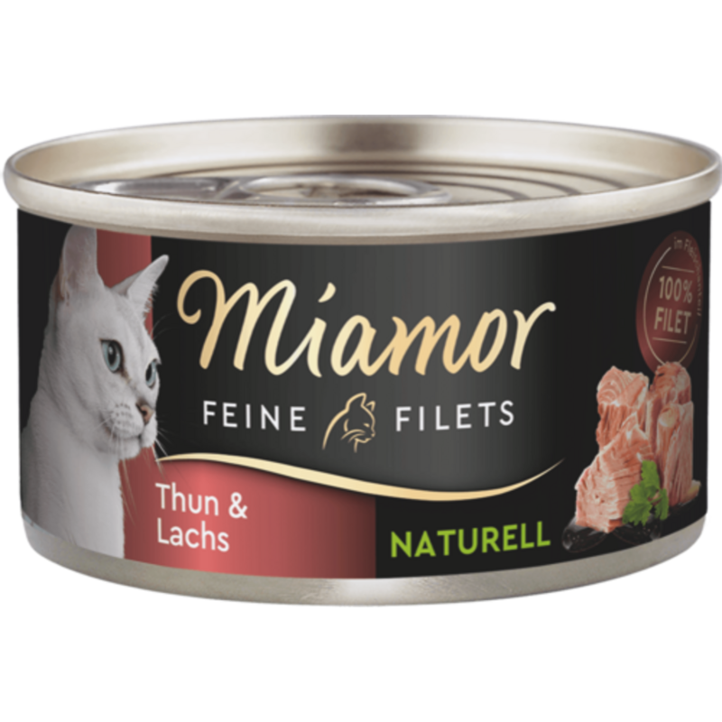 Miamor Filets Naturelle Dose 80g - Thunfisch+Lachs