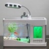 Usb Mini Aquarium Wasser Laufende LED Pumpe Licht Kalender Uhr Elektronische Aquarium