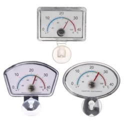 Aquarium-Thermometer-Zeiger, Aquarium-Temperatur-Zifferblatt, tauchfähiger Saugnapf