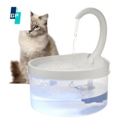 Haustier-Wasserbrunnen, Katzen-Wasserspender, automatischer Trinkbrunnen mit LED-Licht für Katzen und Hunde