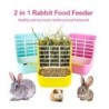 2 in 1 Haustier Kaninchen Meerschweinchen Chinchilla Heu Feeder Futter Gras Rack Dispenser Pet Feeding Rack Manager