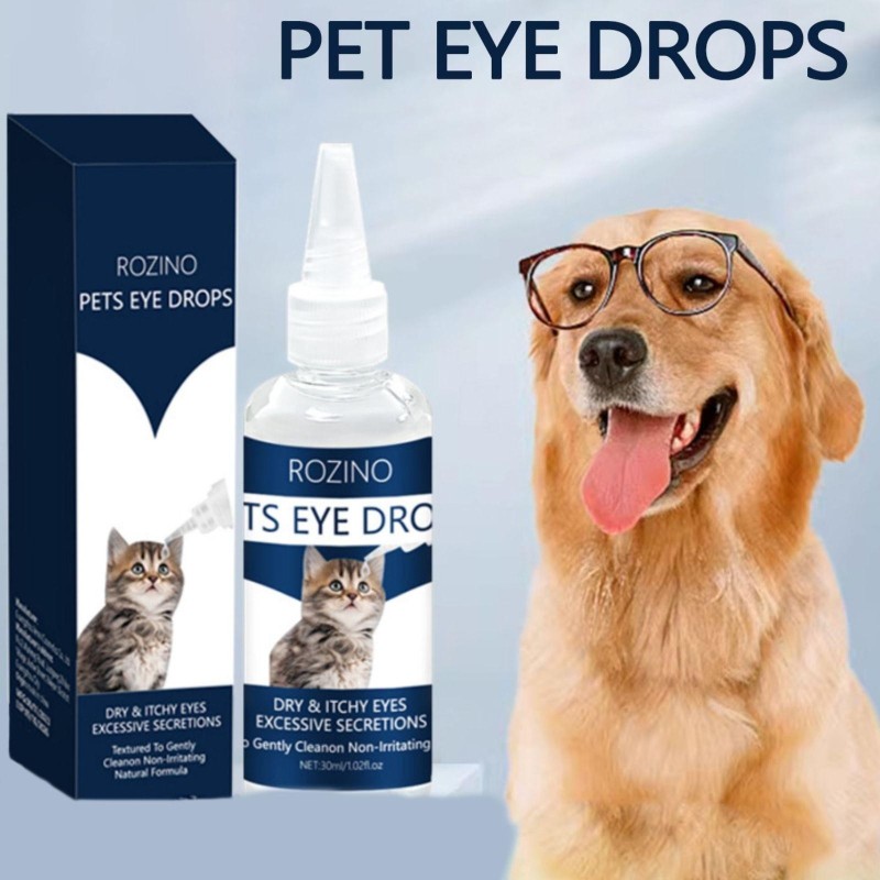 30ml Hundekatze Konjunktivitis Augentropfen Sichere und sanfte Haustier Augentropfen für Reisen Strandausflüge Camping