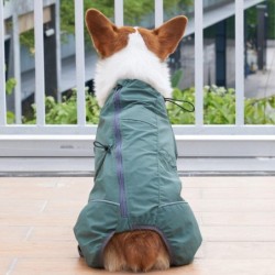 Hundejacke für die Vorderbeine, wasserdicht, reflektierend, Outdoor-Regenmantel für kleine, mittelgroße und große Hunde