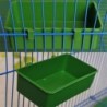 Multifunction Creative Green Food Tray Parrot Bathtub Animal Cage Shower Box