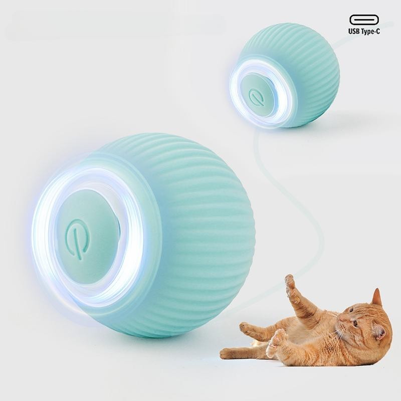 Juguetes Para Gatos Smart Cat Rolling Ball Toys Wiederaufladbares Katzenspielzeug Ball Motion Ball Selbstbewegendes Kätzchens