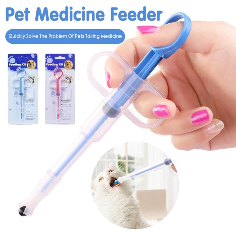 Pet Medizin Spritze Tablet Pille Push Dispenser Medizin Wasser Milch Spritze Hund Katze Rohr Feeder Werkzeuge