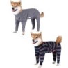 Vier Fuß leichter Hunde-Pyjama, reiner Hundeoverall, 4-beiniger Hunde-Einteiler, T-Shirt, PJS, Welpen-Haustierkostüm für groß