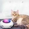 Automatisches Katzenspielzeug, elektrisch, intelligentes Schwerkraft-UFO, selbstunterhaltendes Federstab-Haustierspielzeug –